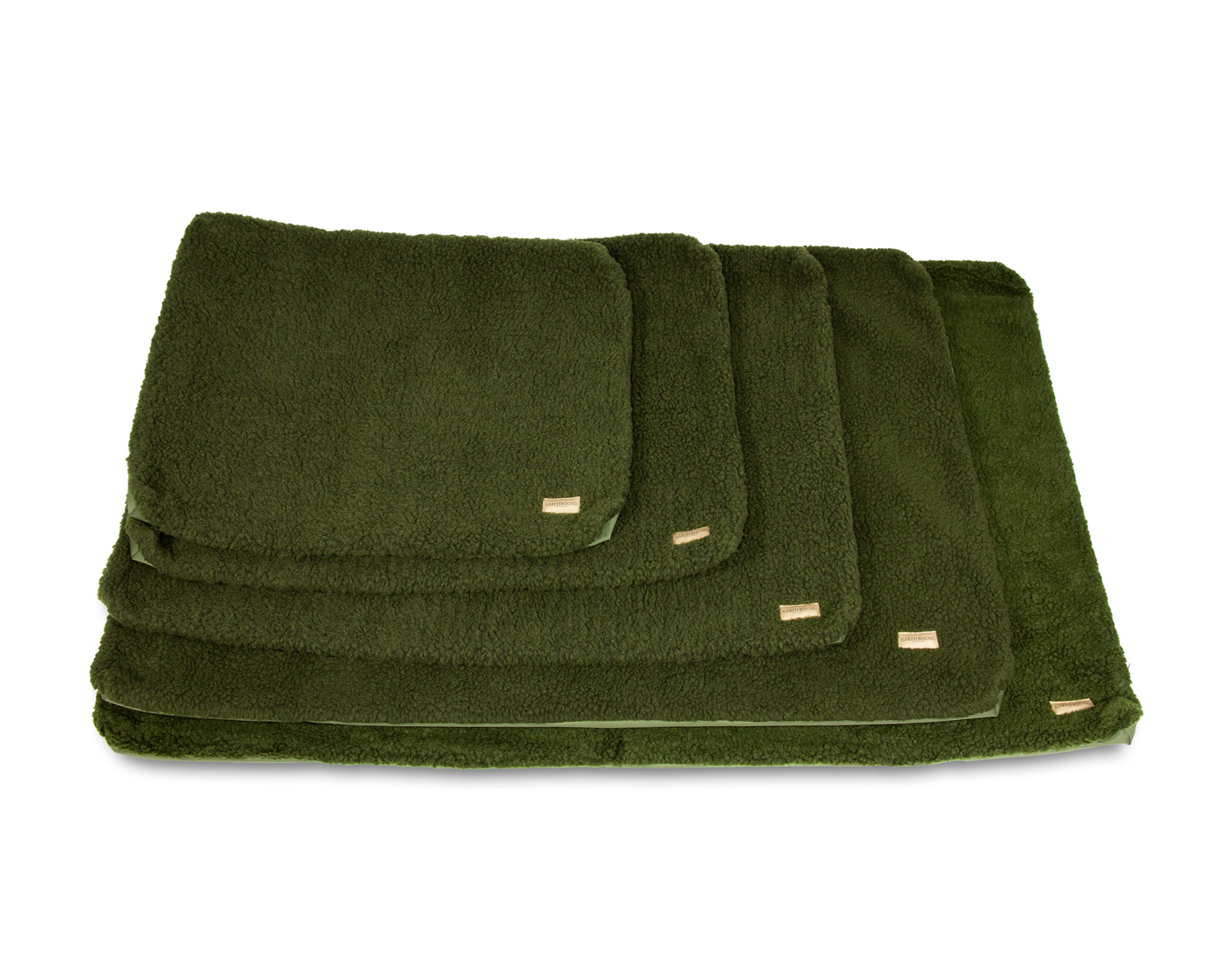 Crate mat removable green sherpa waterproof dog bed spare cover