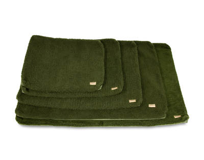 Crate mat removable green sherpa waterproof dog bed spare cover