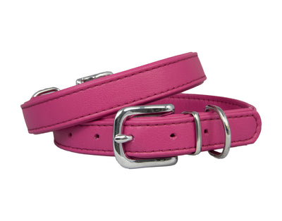 Double Leather Collar Pink