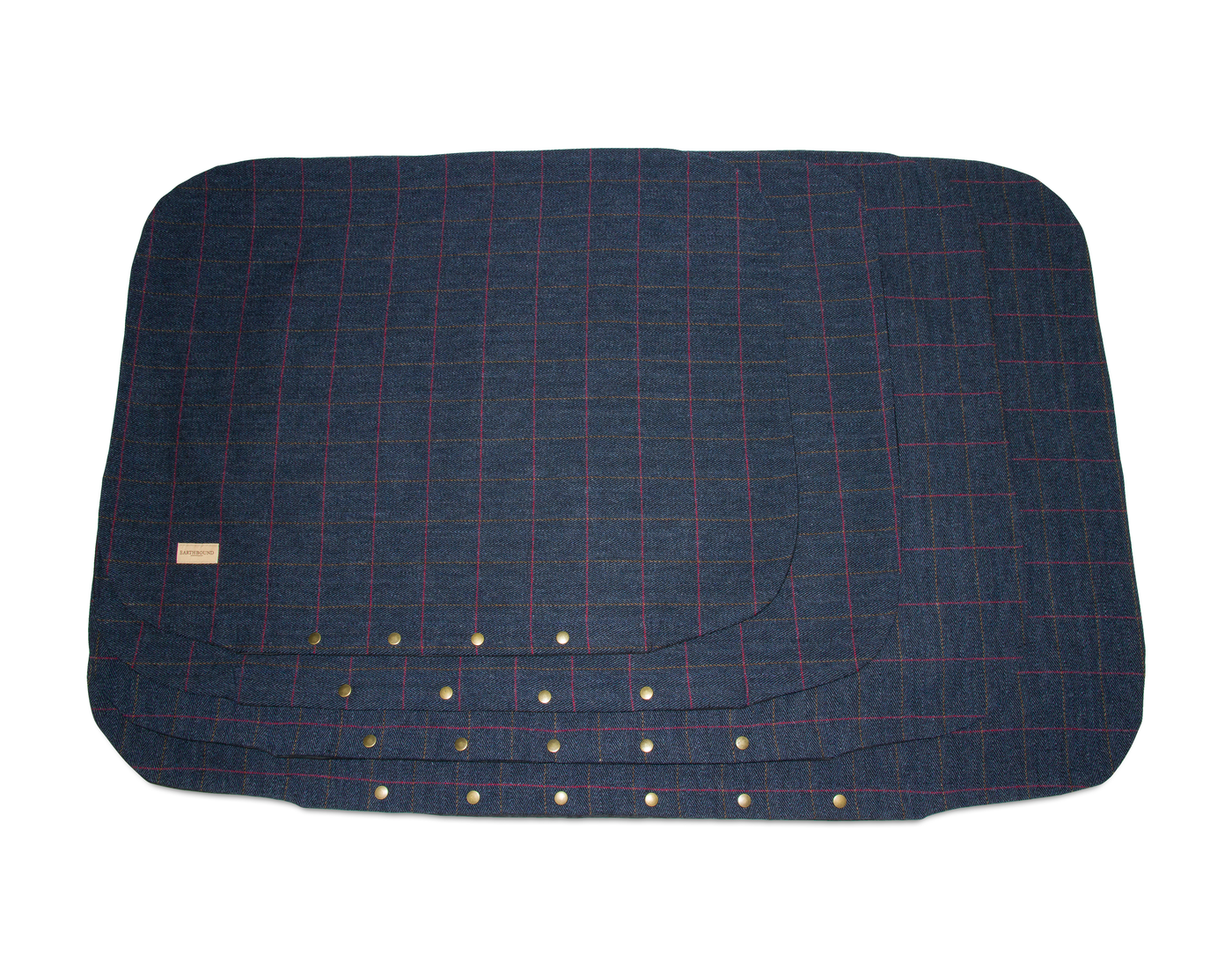 Flat Cushion Tweed Navy Spares