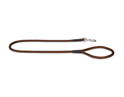 Brown rope dog lead in medium