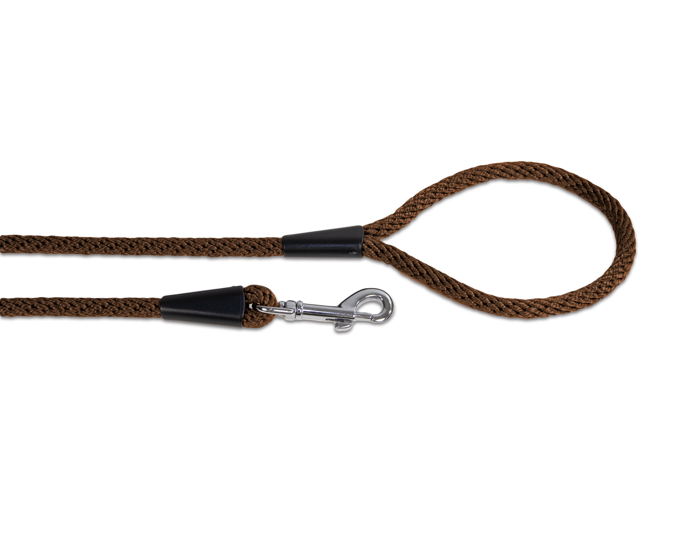 Close up of brown rope dog lead in medium
