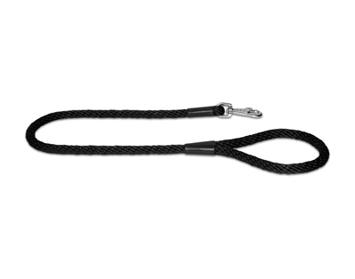 Black rope dog lead in large
