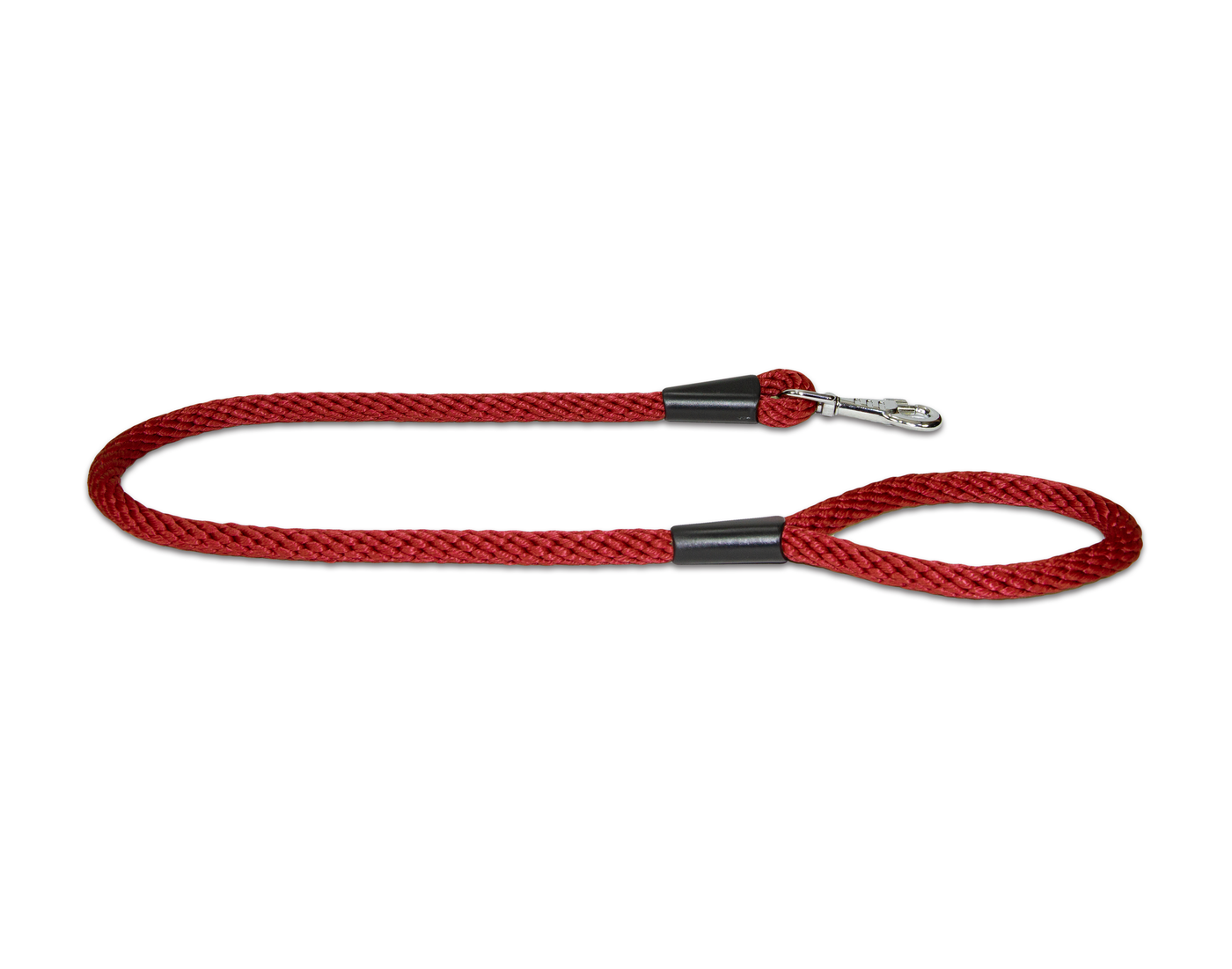 Burgundy rope dog lead in large