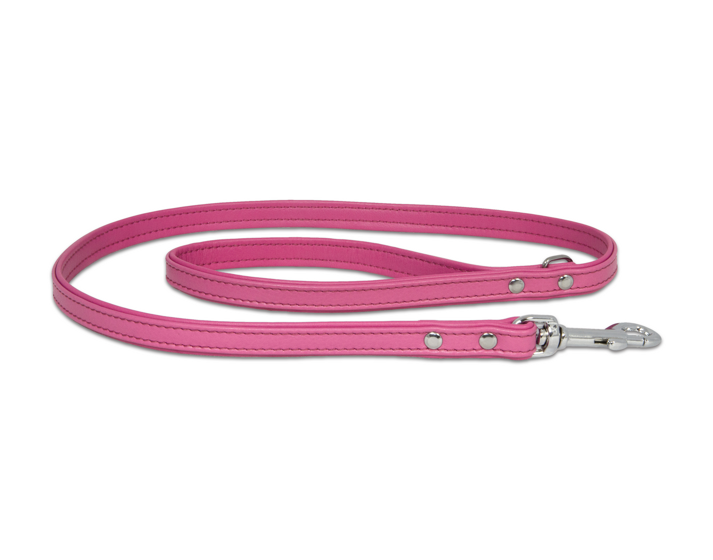 Double Leather Lead Pink