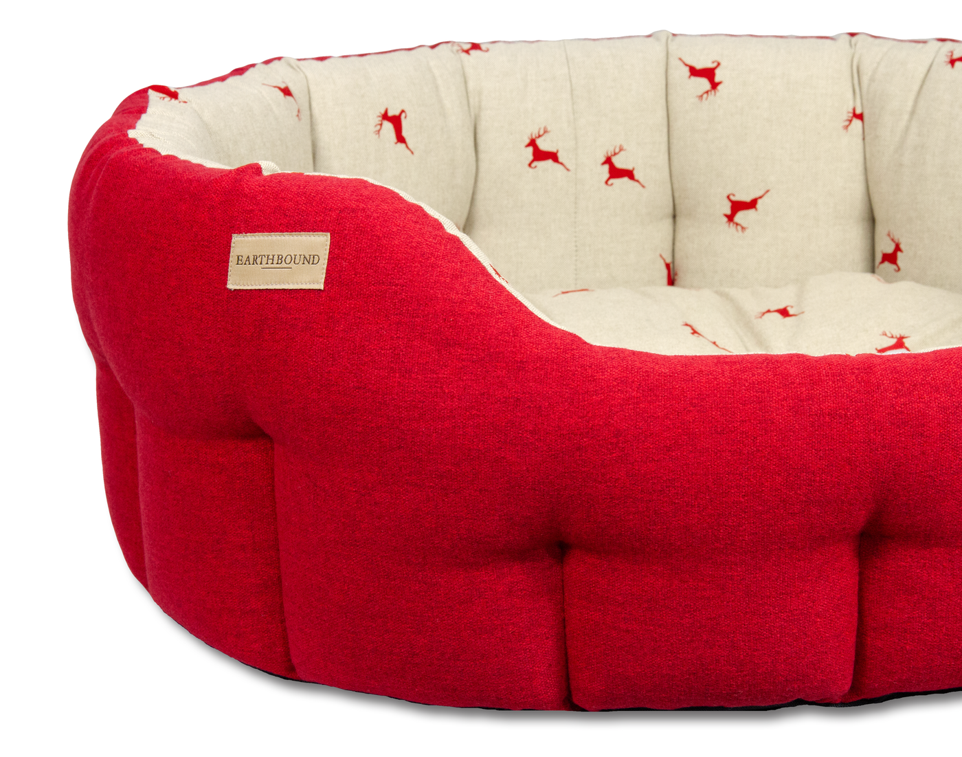 Classic Brushed Stag Bed Red