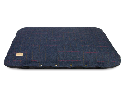 Flat Cushion Tweed Navy