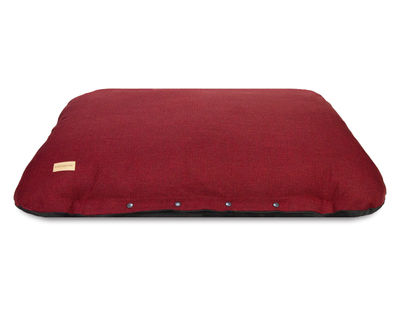 Flat Cushion Weaved Red