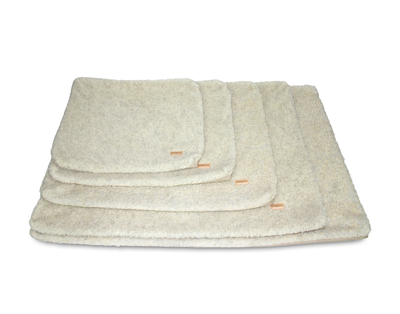 sherpa beige dog crate mat removable covers