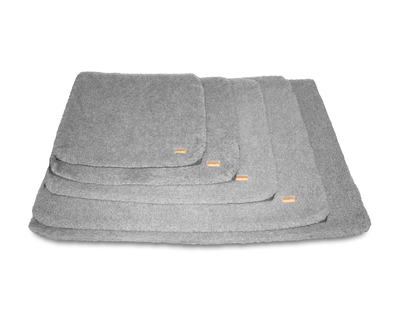 sherpa grey dog crate mat removable covers