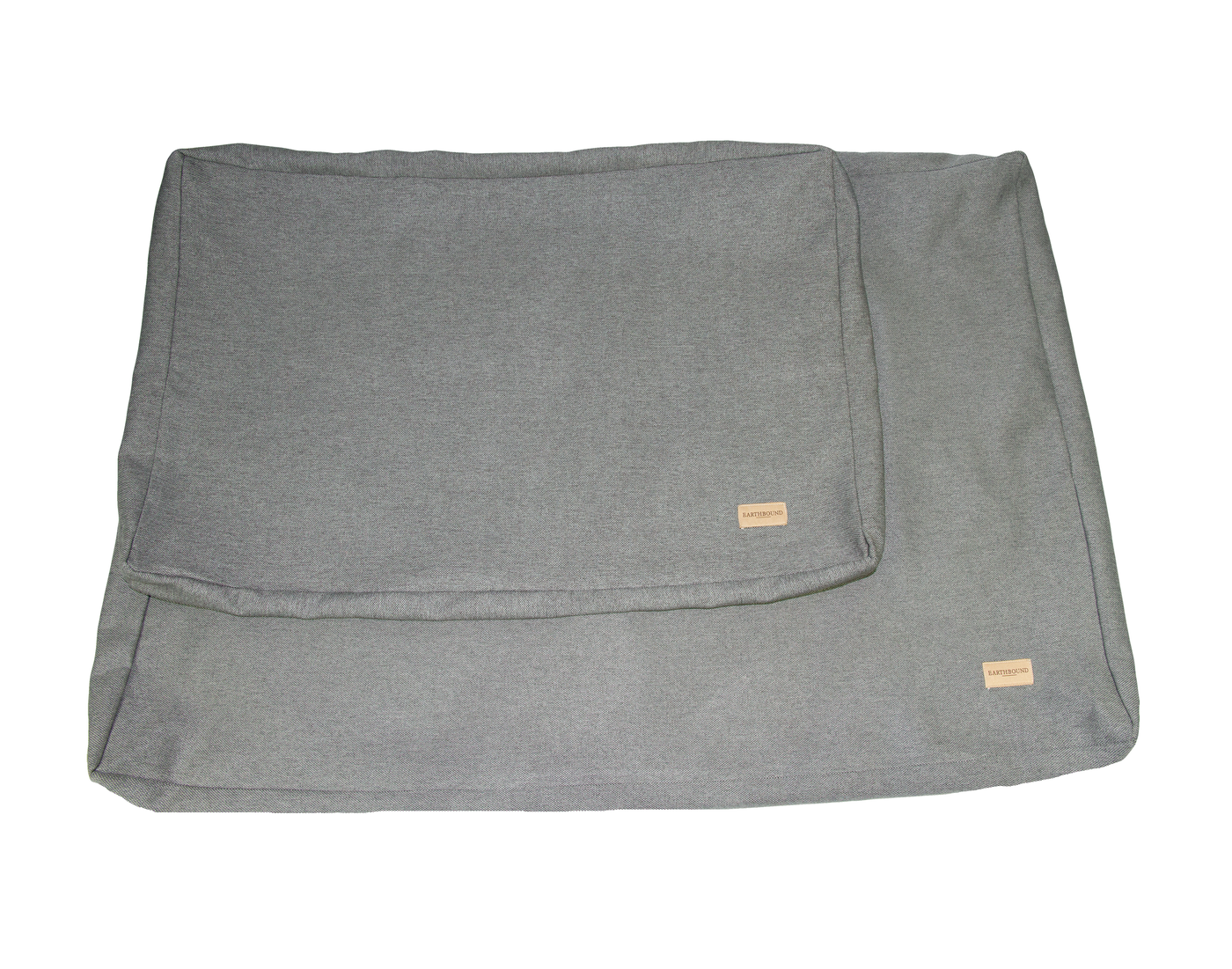 Replaceable camden grey memory foam cushion dog bed 