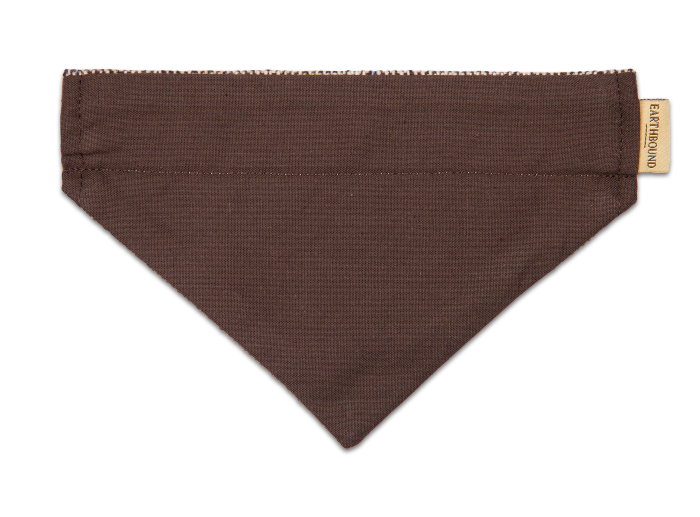 Back of tweed beige dog bandana 