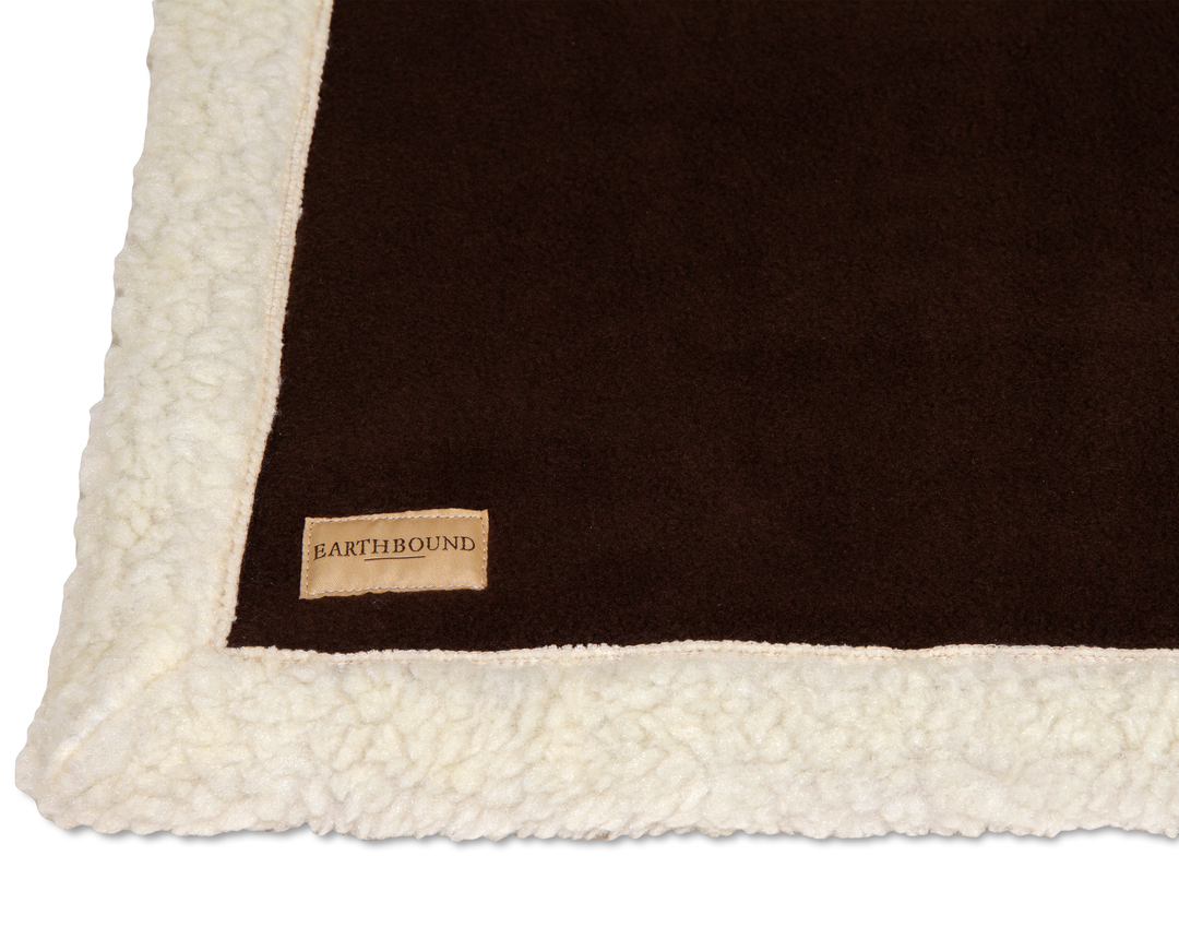 Sherpa Fleece Blanket Chocolate