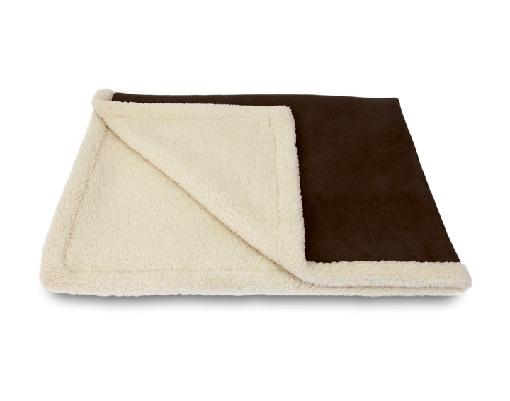 Sherpa Fleece Blanket Chocolate