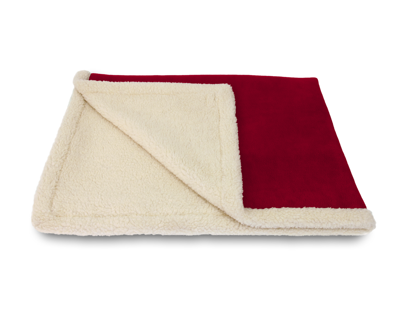 Sherpa Fleece Blanket Burgundy