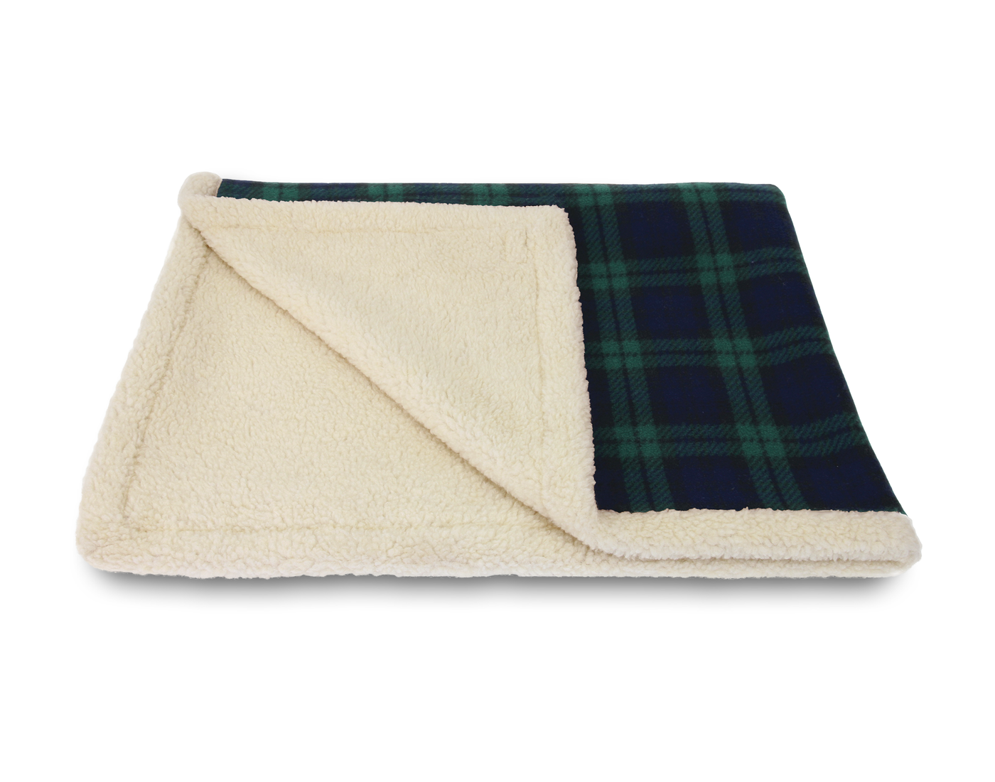 Sherpa Fleece Blanket Black Watch