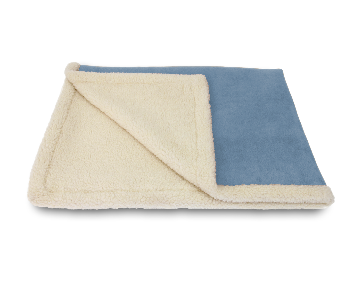 Sherpa Fleece Blanket Denim Blue