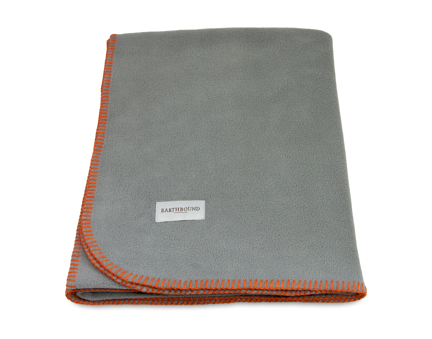 Stitched Fleece Blanket Dove Grey