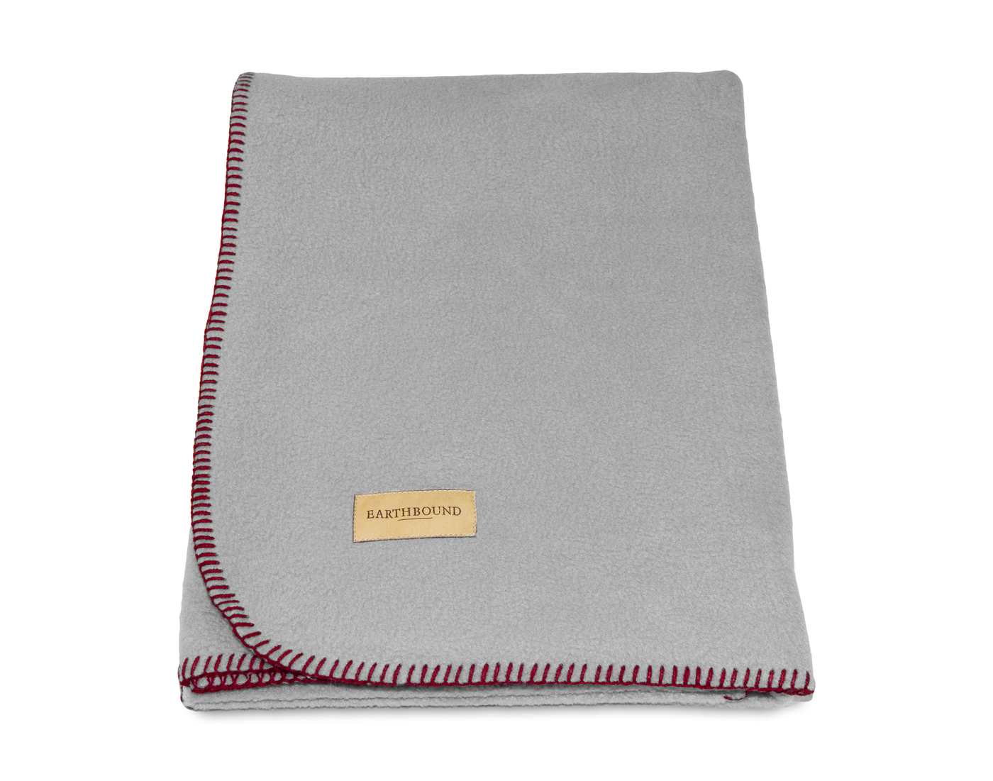 Stitched Fleece Blanket Grey