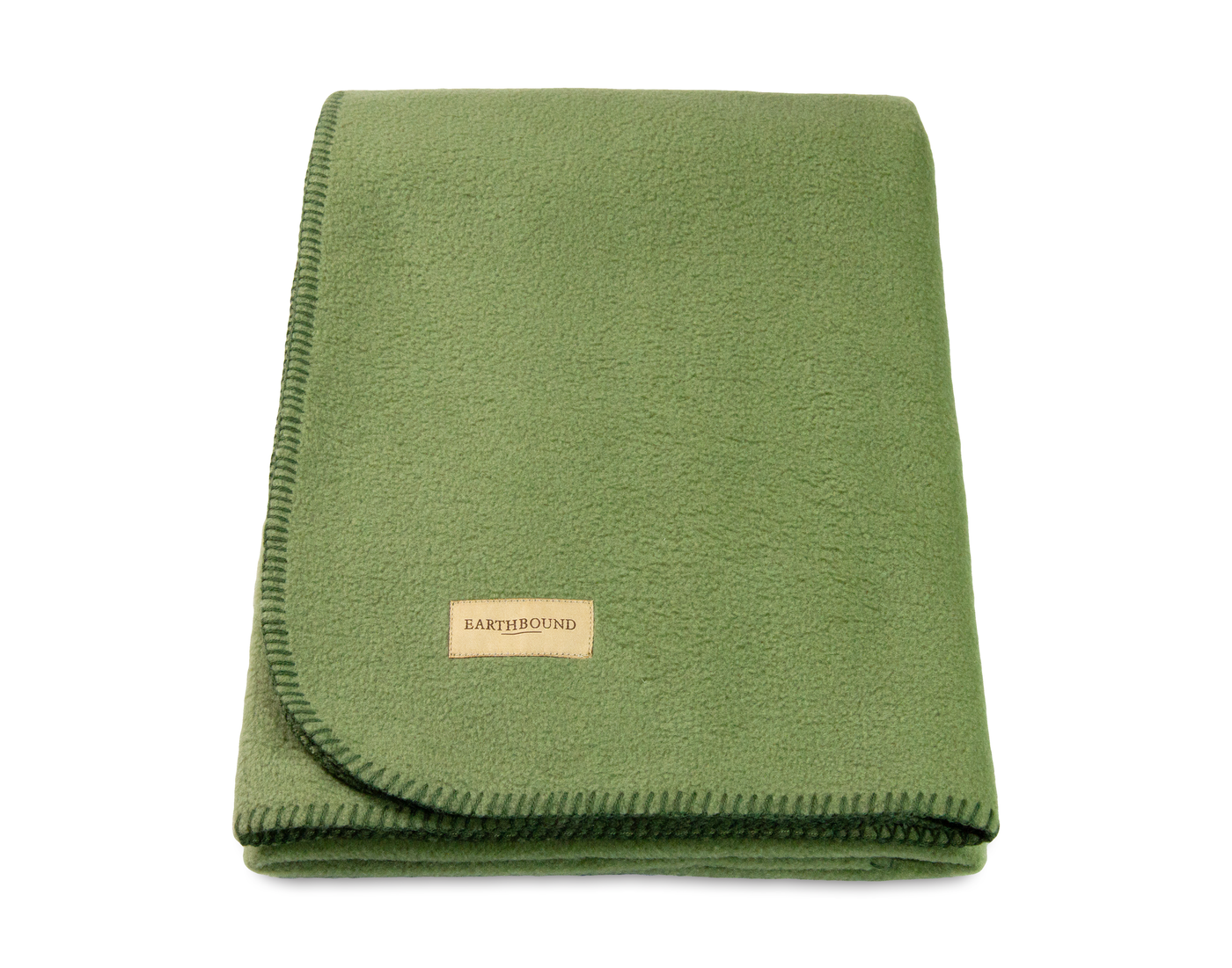 Stitched Fleece Blanket Avocado