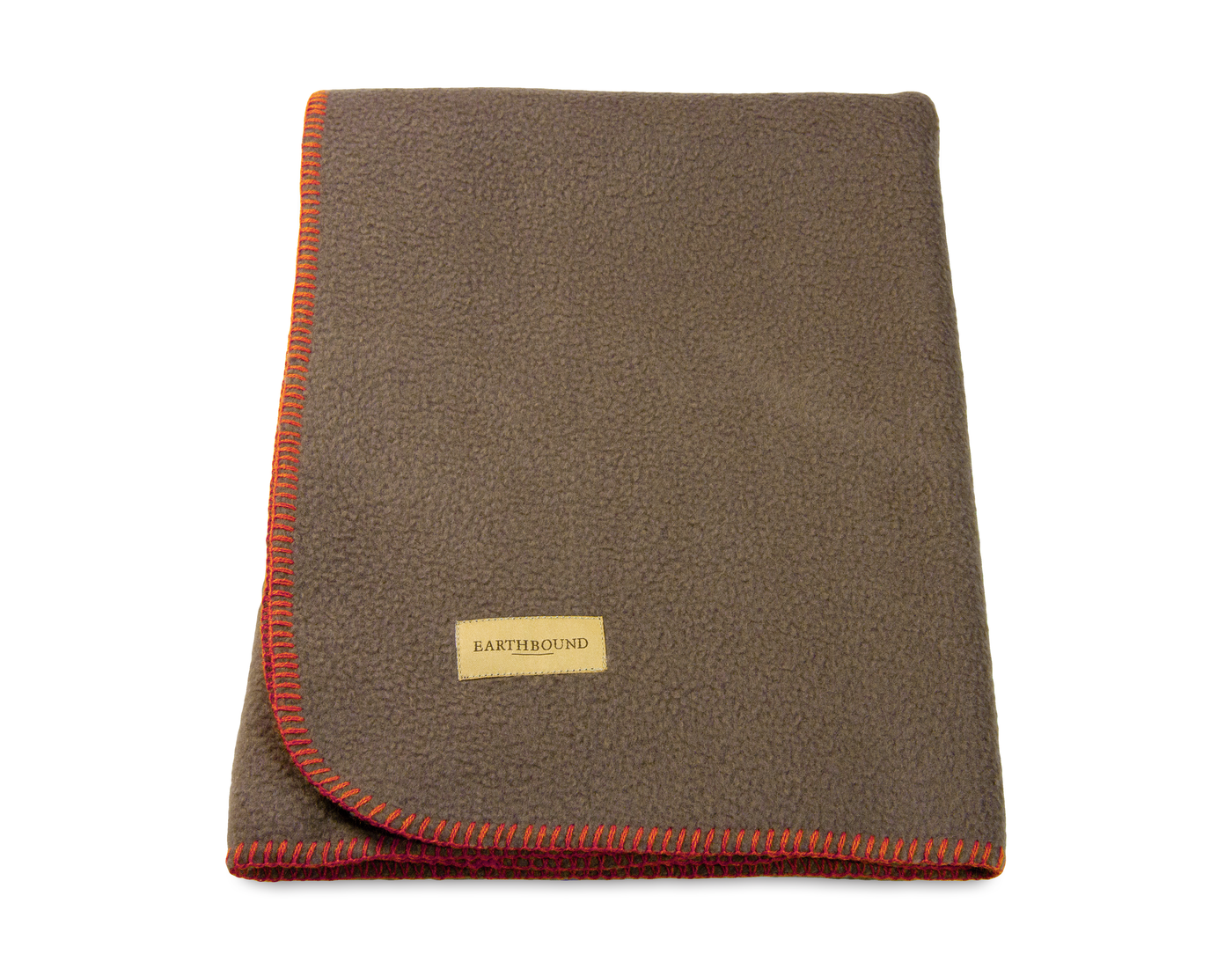 Stitched Fleece Blanket Cappuccino