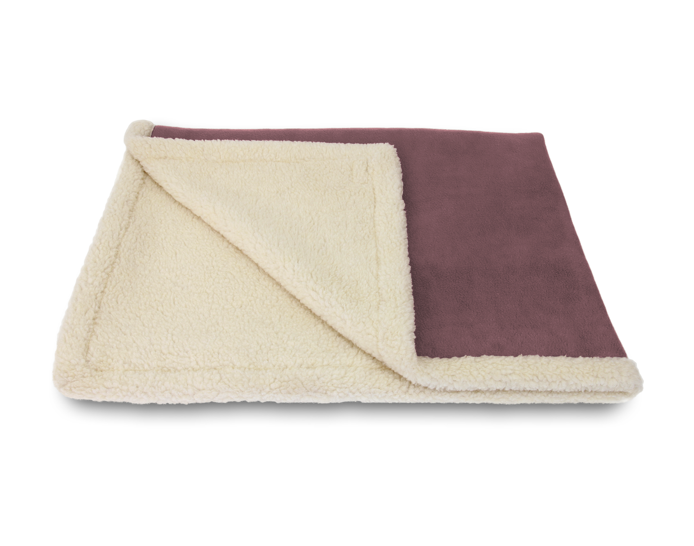 Sherpa Fleece Blanket Dusty Mulberry
