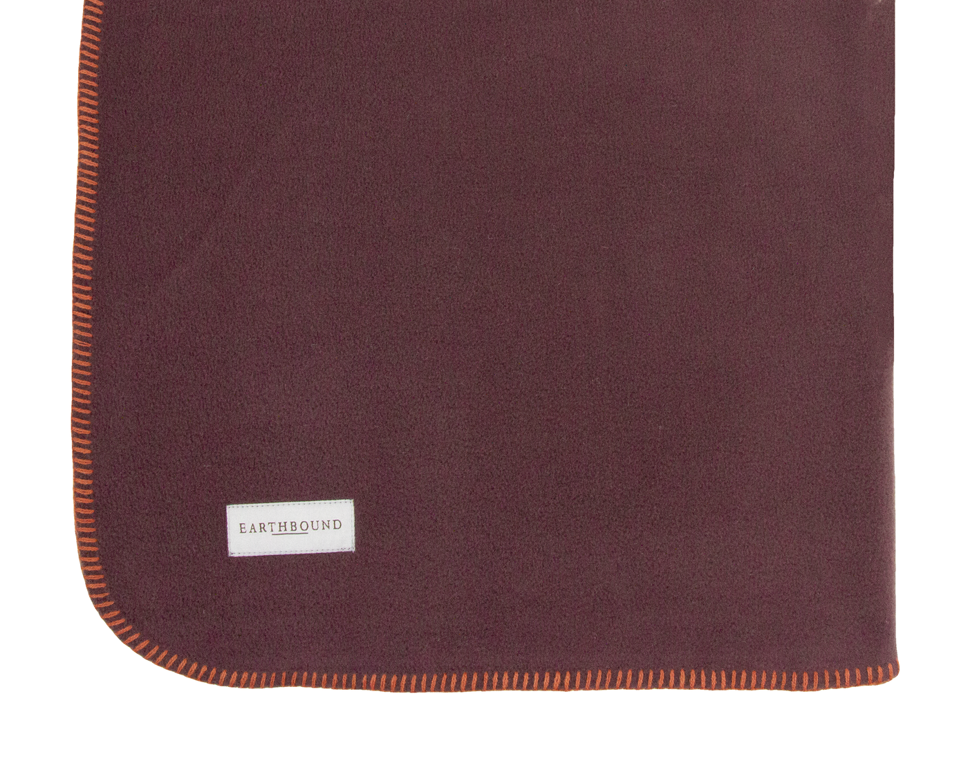 Stitched Fleece Blanket Dusty Mulberry