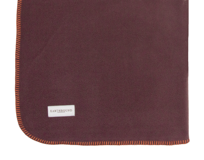 Stitched Fleece Blanket Dusty Mulberry