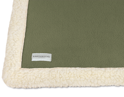 Sherpa Fleece Blanket Juniper Green