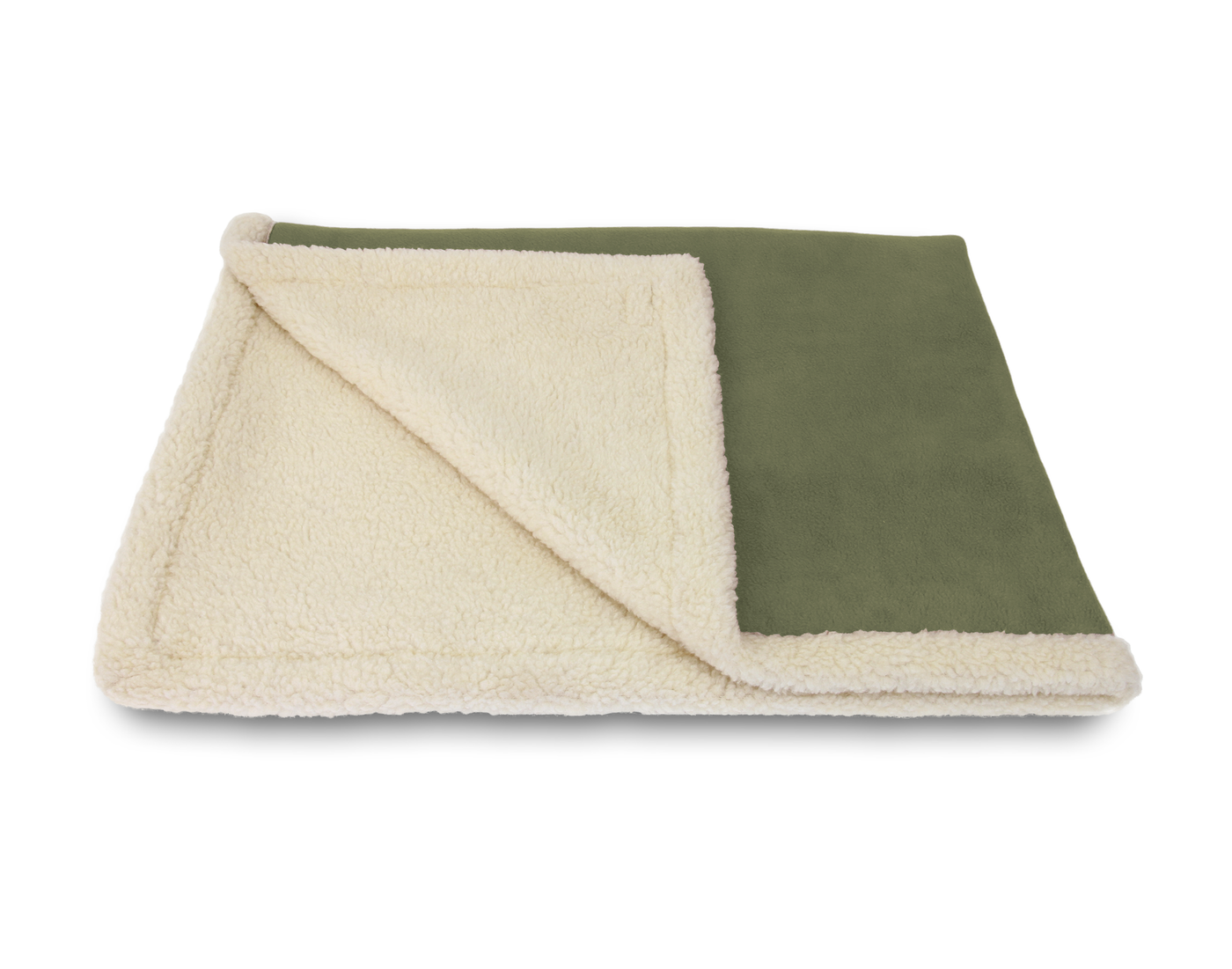 Sherpa Fleece Blanket Juniper Green
