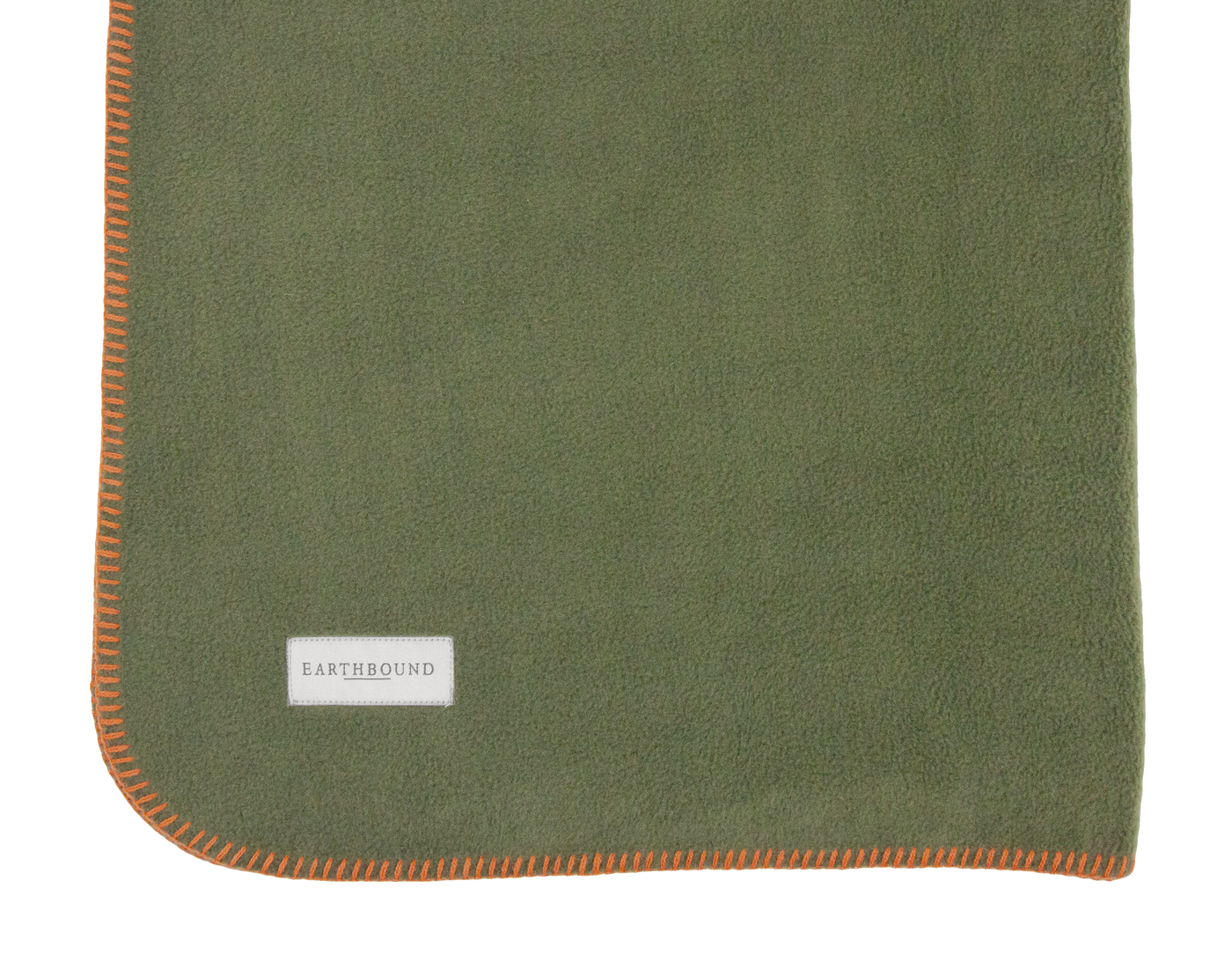 Stitched Fleece Blanket Juniper Green