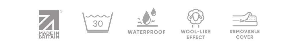 badges for waterproof rectangular dog bed