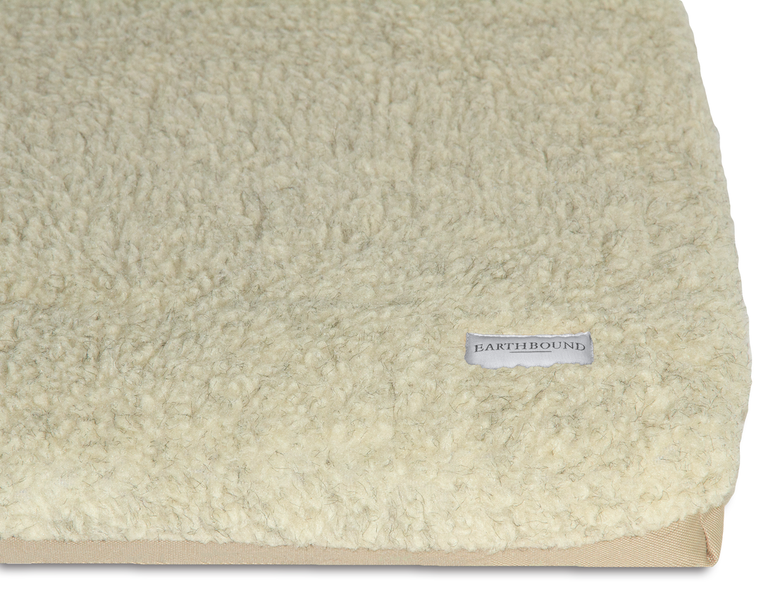 Crate Mat Removable Sherpa Waterproof Beige