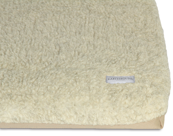 Crate Mat Removable Sherpa Waterproof Beige