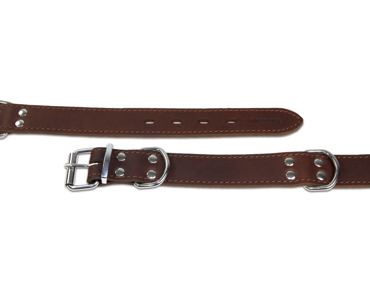 Ox Leather Collar Brown