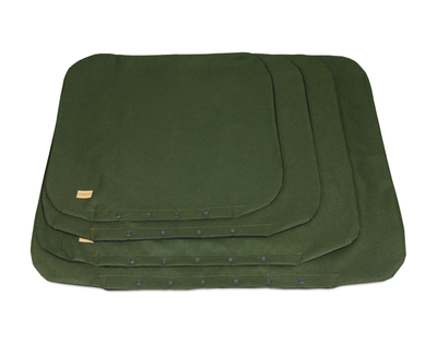 Flat cushion morland dark green dog bed spare cover