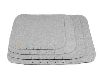 flat cushion banbury pave grey dog bed spare cover