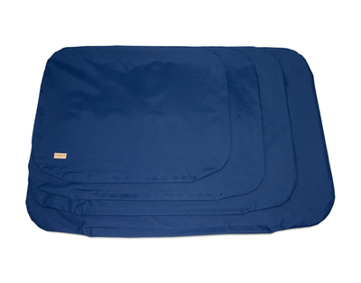 flat cushion waterproof navy dog bed spare cover