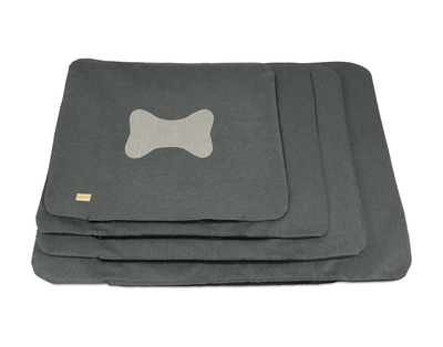 Flat cushion poly bone grey spare cover