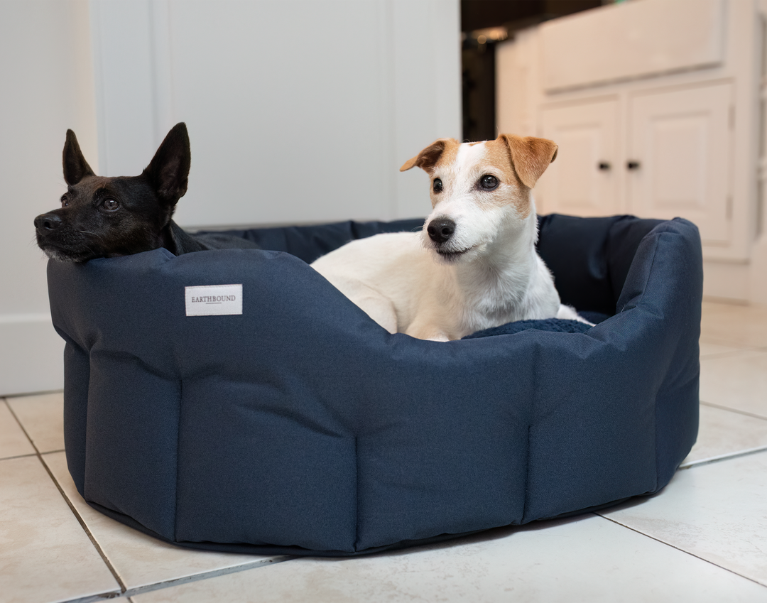 Round Waterproof Bed Midnight Blue