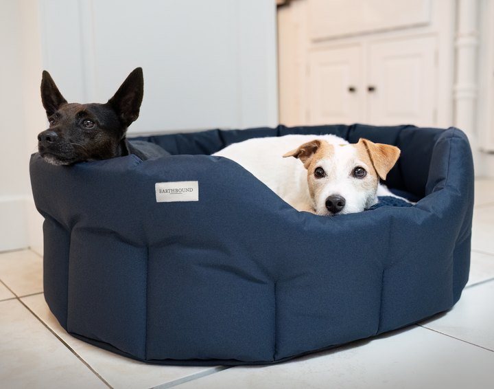 Round Waterproof Bed Midnight Blue