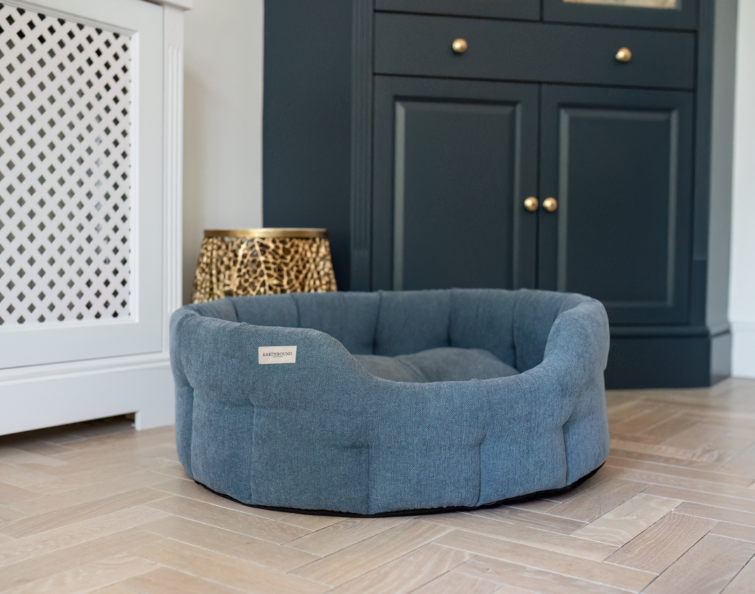 Round Orkney Bed Daisy Blue