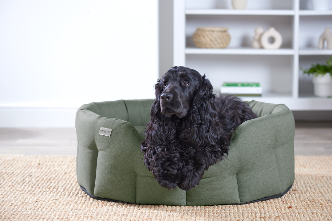Round Eden Bed Laurel Green