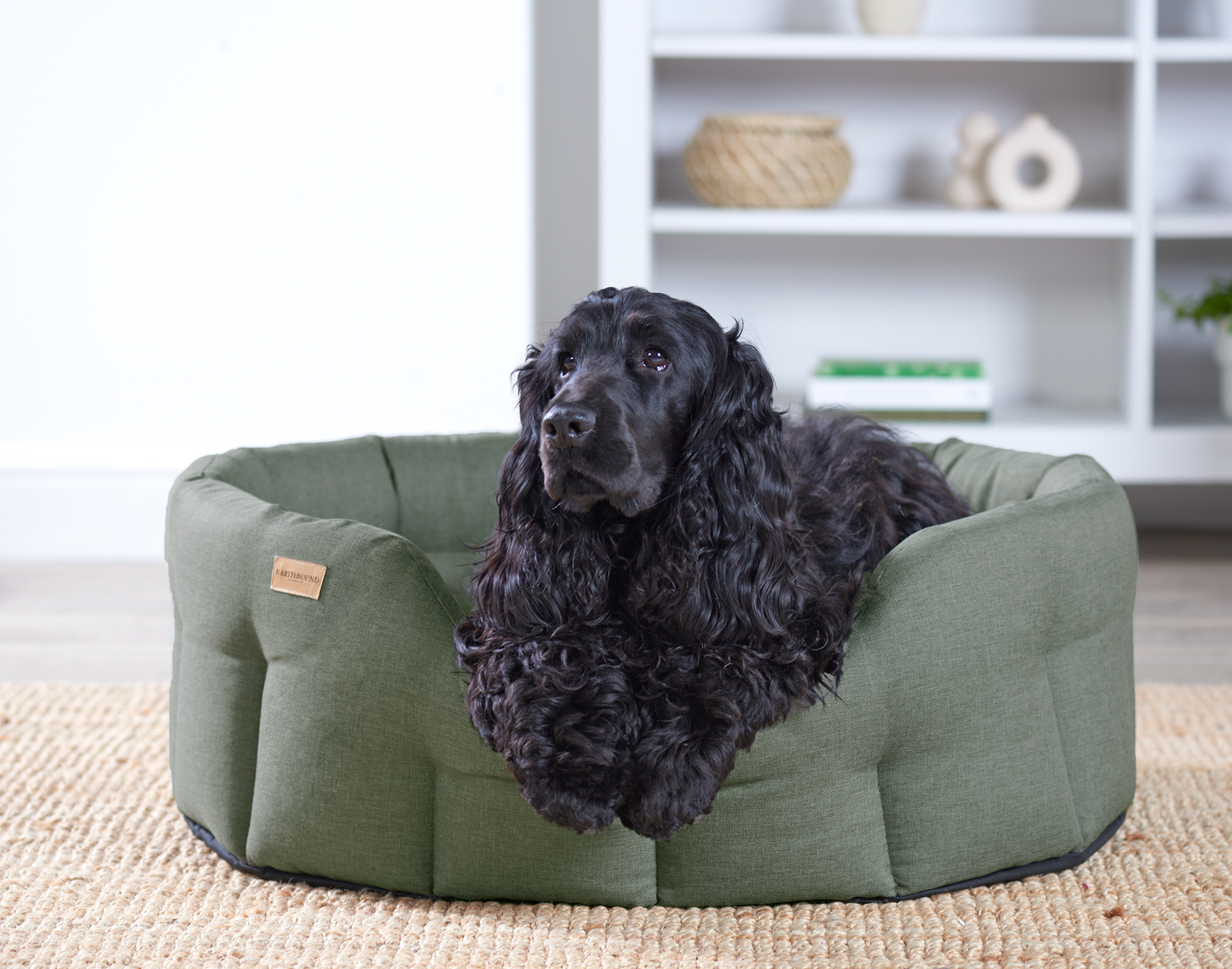 Round Eden Bed Laurel Green