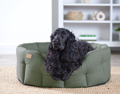 Round Eden Bed Laurel Green