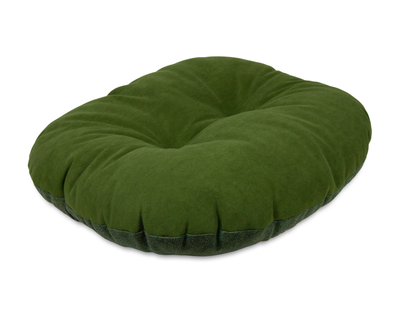 Round Modern Tweed Bed Spare Pine Green