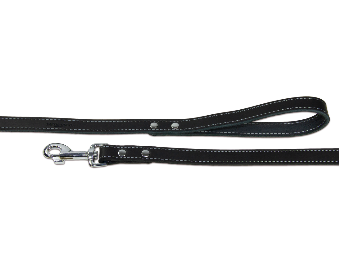 Leather Whippet Lead Black