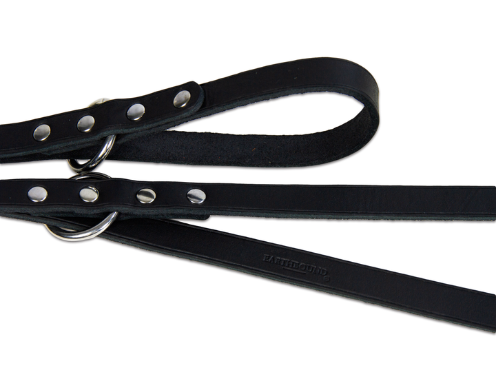 Soft Country Leather Hands-free Multiway Lead Black