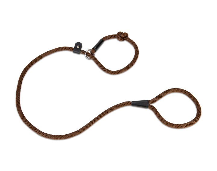 Rope Slip Lead Brown