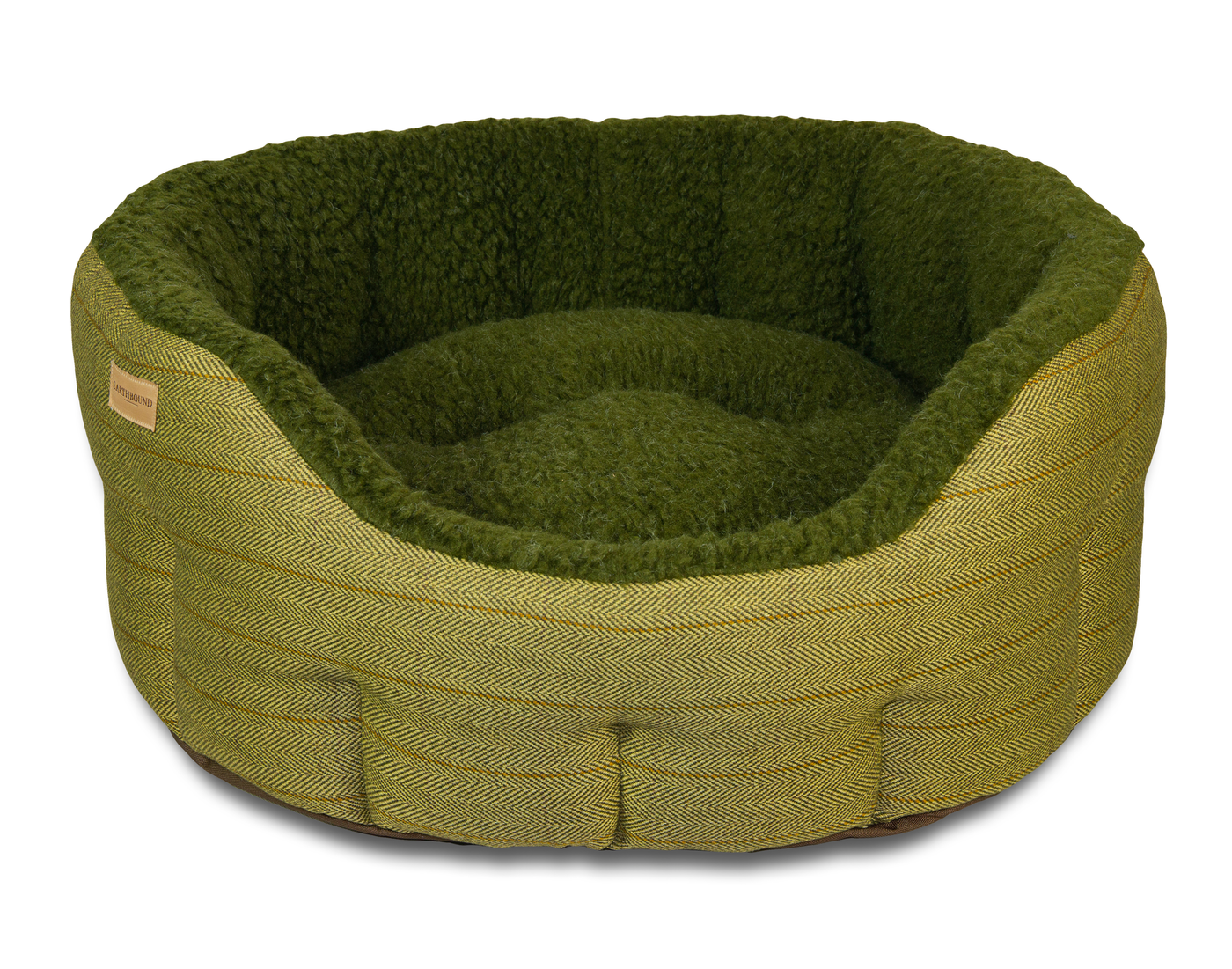 Traditional Tweed Bed Green